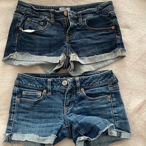 Jean shorts cuffed